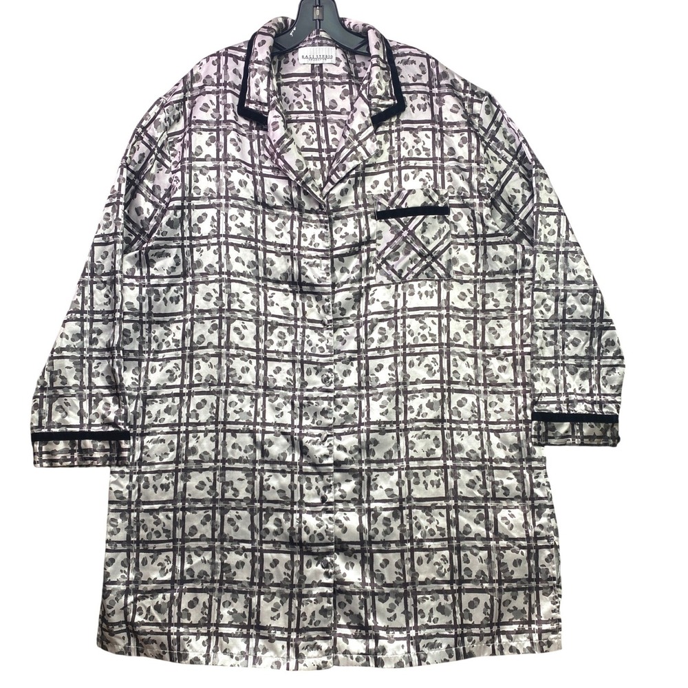 Bali Studio Womens Night Shirt Womens Extra Large Abstract House Dress Pajamas